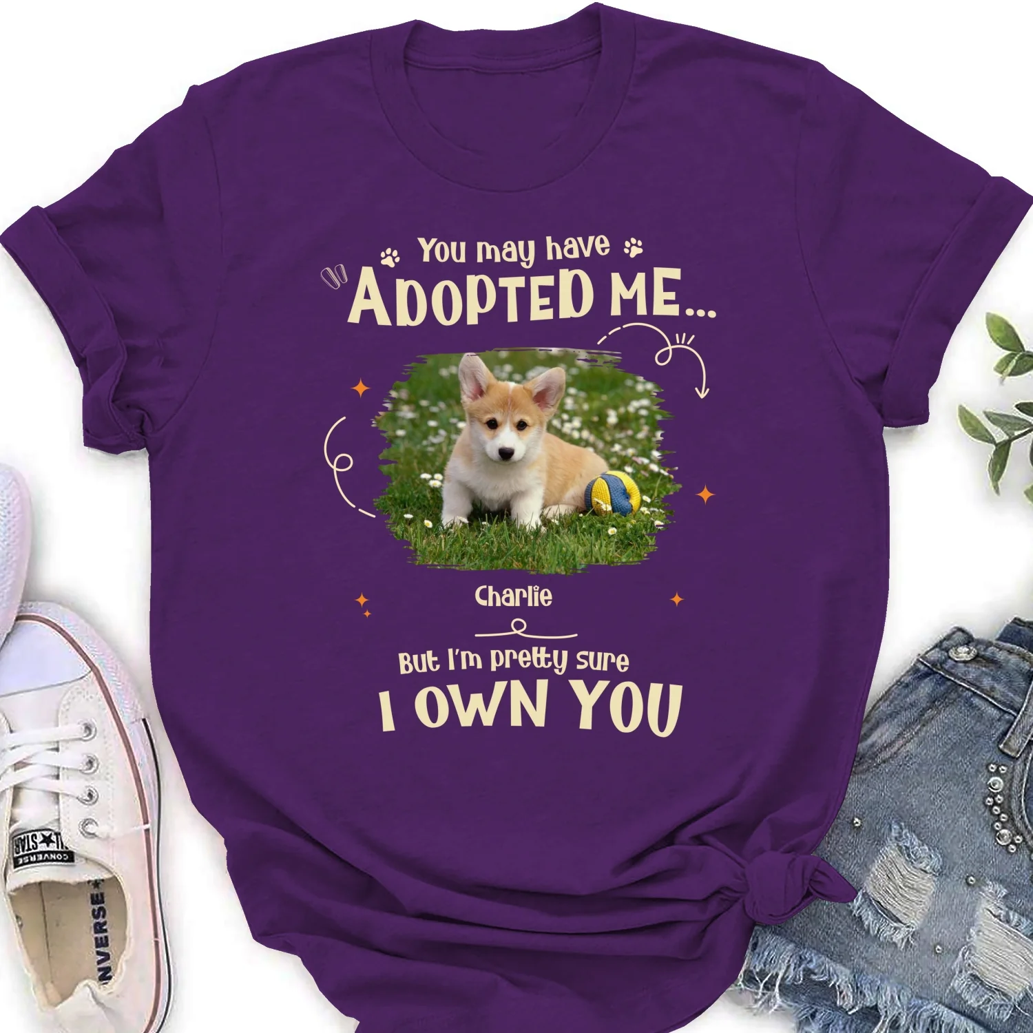 Funny Pretty Sure We Own You Photo - Personalized Custom Women's T-shirt - Image 11