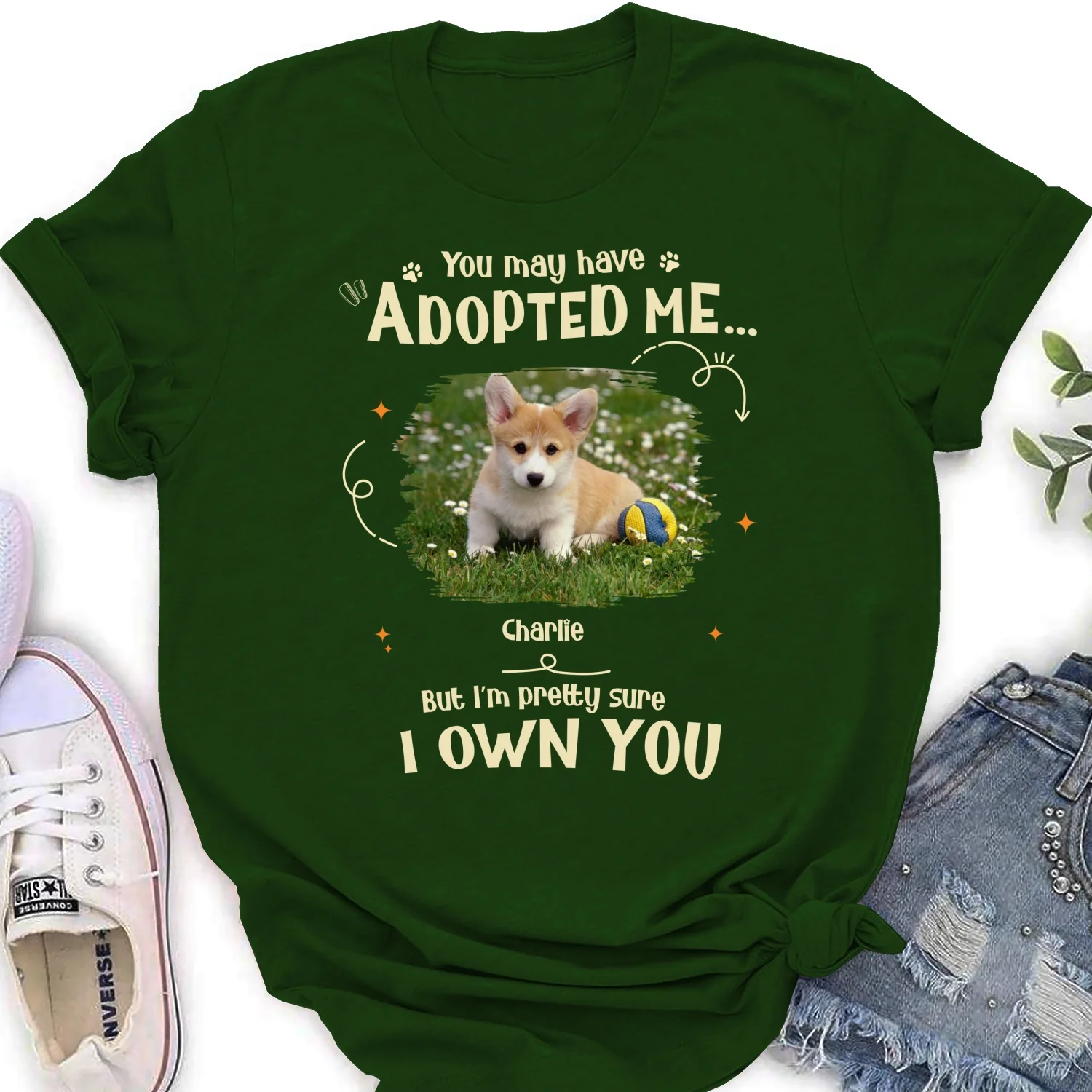 Funny Pretty Sure We Own You Photo - Personalized Custom Women's T-shirt - Image 9