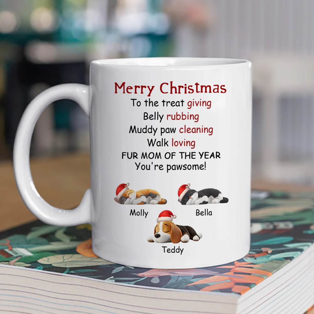 Fur Mom Dad Of The Year - Personalized Custom Coffee Mug - Image 2
