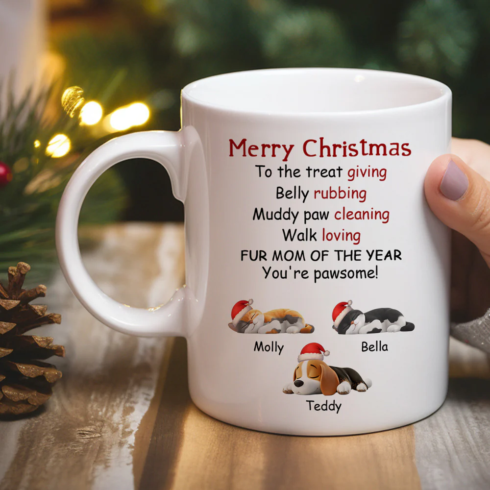 Fur Mom Dad Of The Year - Personalized Custom Coffee Mug - Image 5