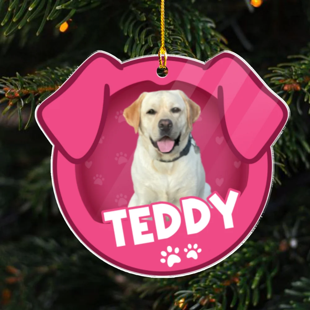 Furry Joy Photo - Personalized Custom Acrylic Ornament - Image 4