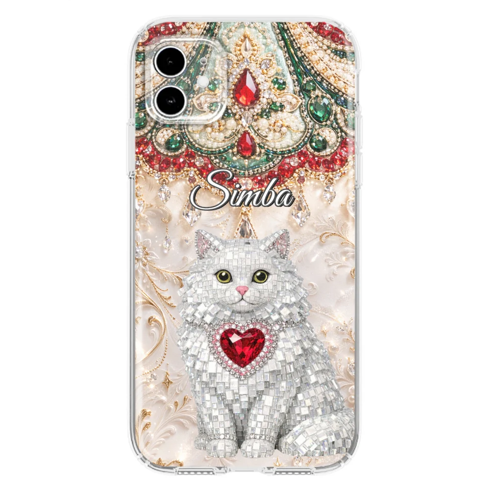 Gemstone Cute Cat - Personalized Custom Phone Case - Image 11