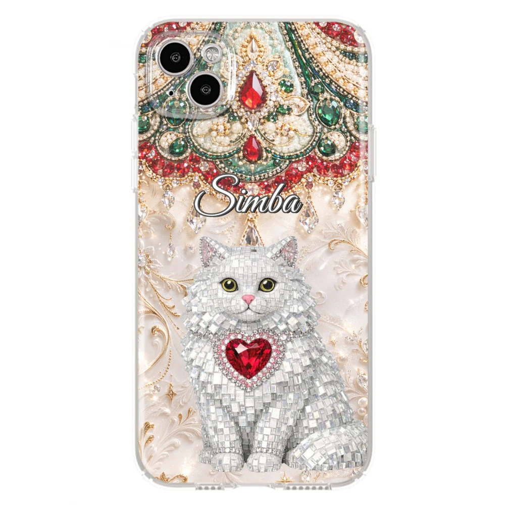 Gemstone Cute Cat - Personalized Custom Phone Case - Image 14
