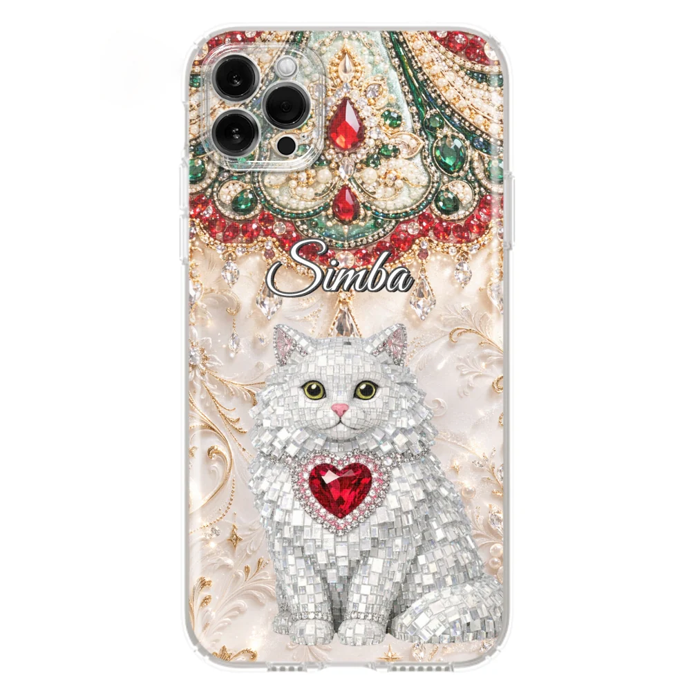 Gemstone Cute Cat - Personalized Custom Phone Case - Image 15