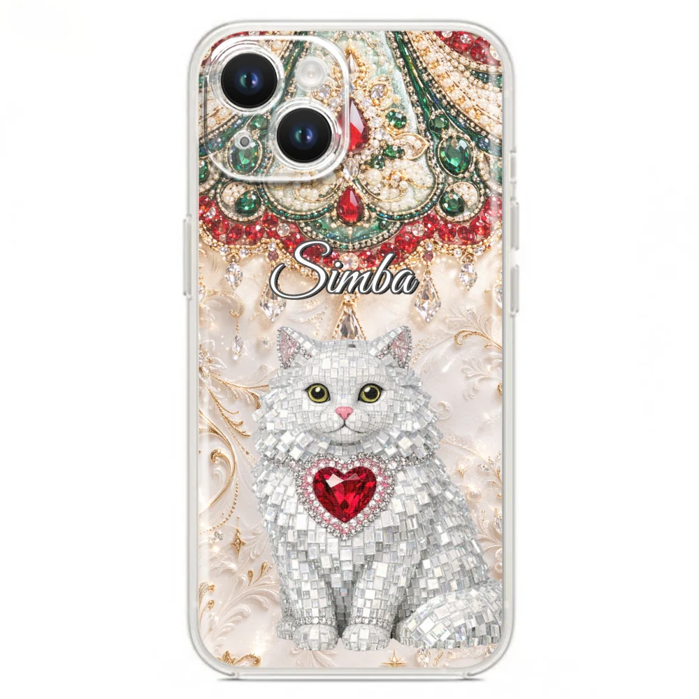 Gemstone Cute Cat - Personalized Custom Phone Case - Image 17
