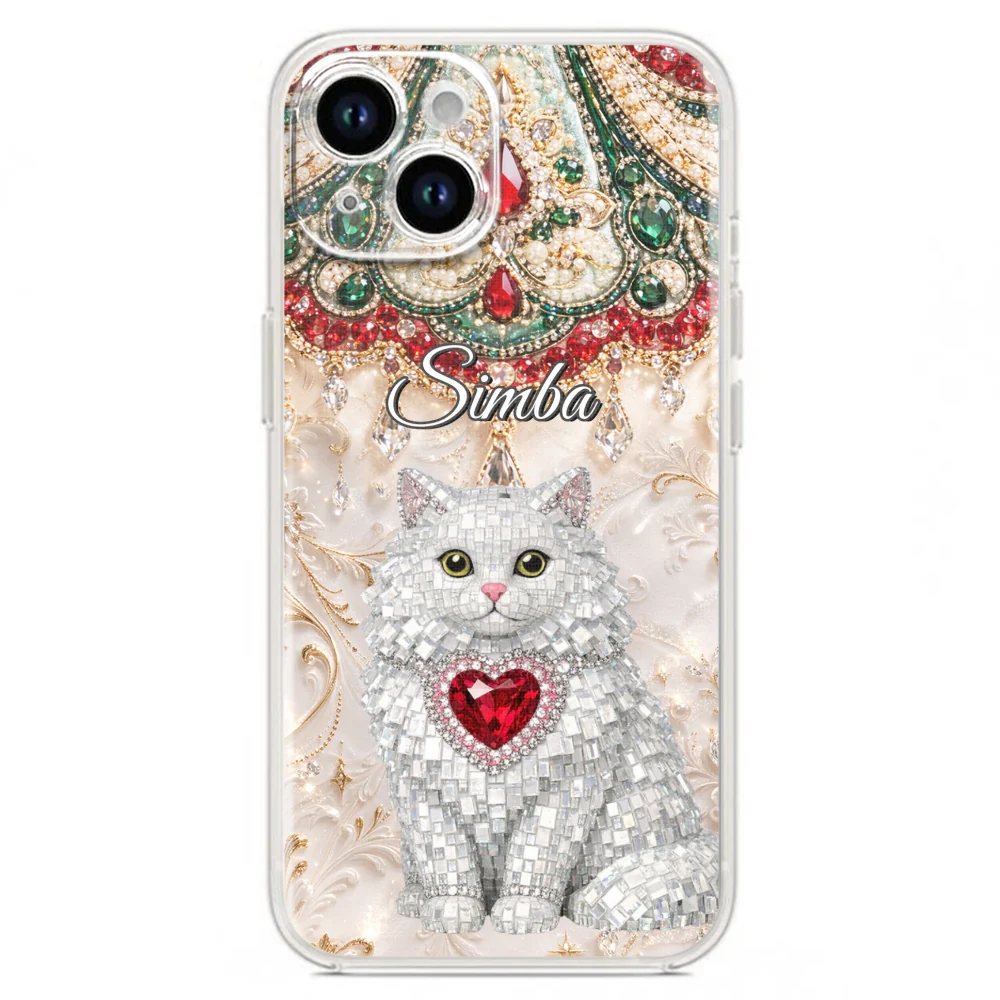 Gemstone Cute Cat - Personalized Custom Phone Case - Image 18