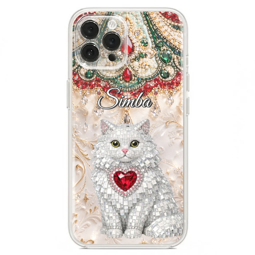 Gemstone Cute Cat - Personalized Custom Phone Case - Image 19