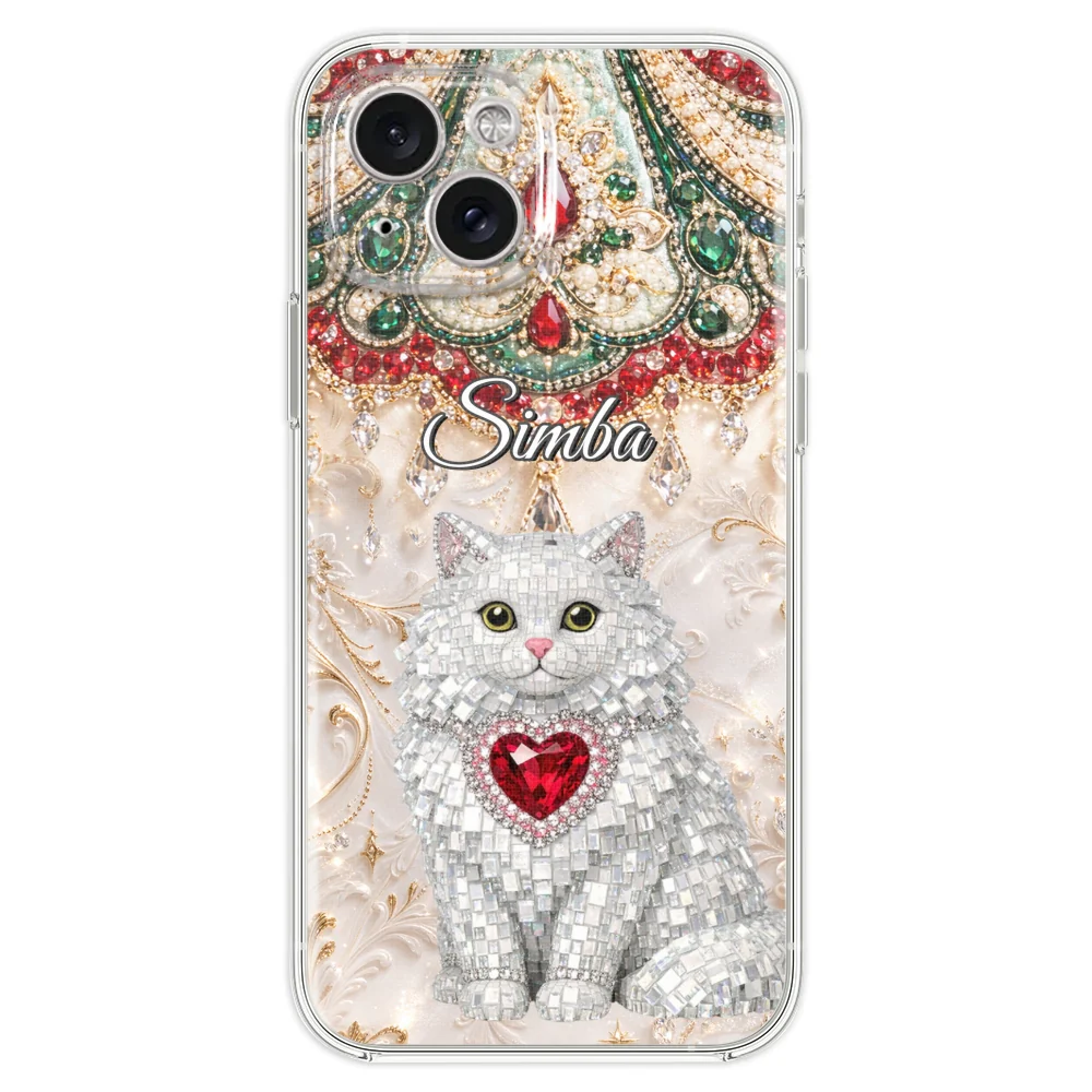 Gemstone Cute Cat - Personalized Custom Phone Case - Image 21