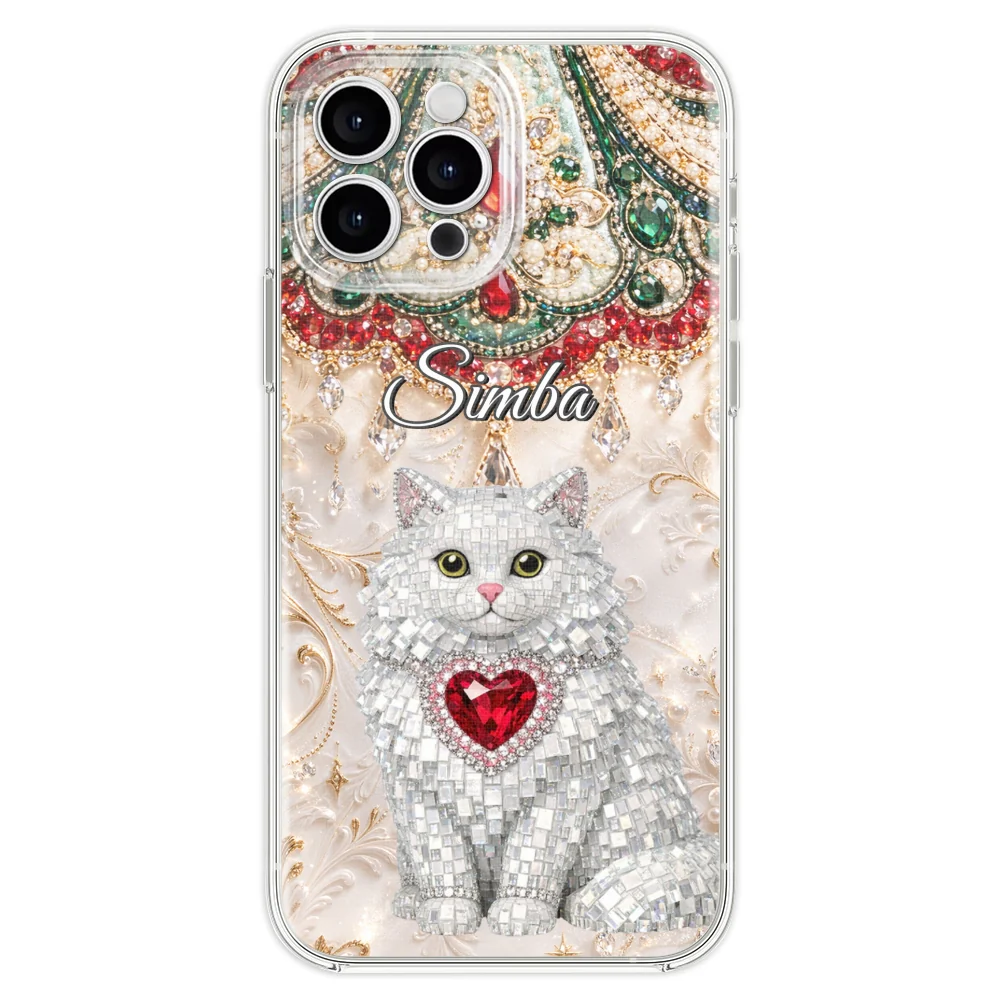 Gemstone Cute Cat - Personalized Custom Phone Case - Image 22