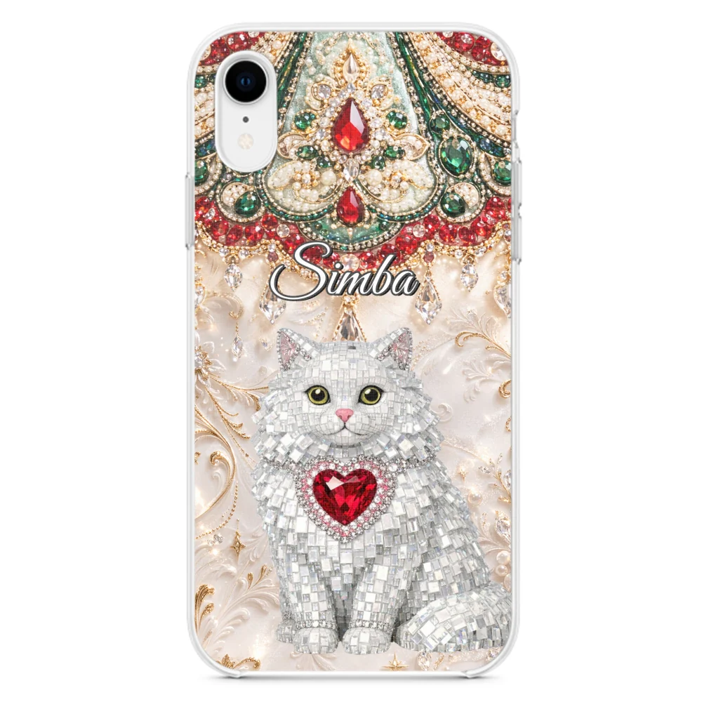 Gemstone Cute Cat - Personalized Custom Phone Case - Image 23