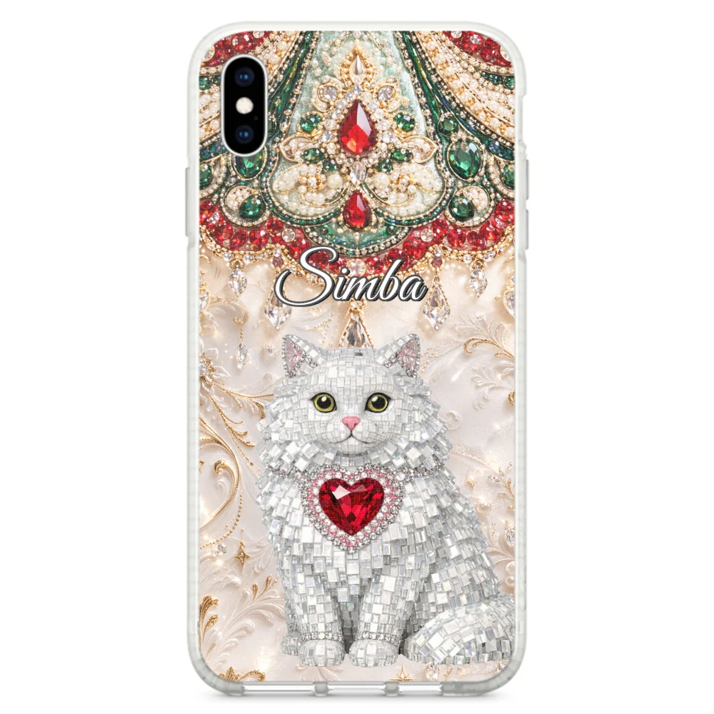Gemstone Cute Cat - Personalized Custom Phone Case - Image 24