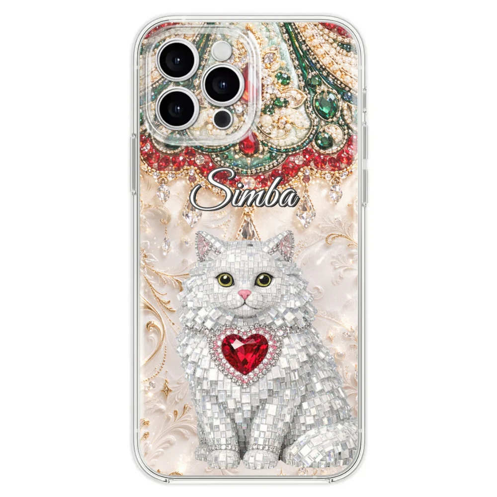Gemstone Cute Cat - Personalized Custom Phone Case - Image 27