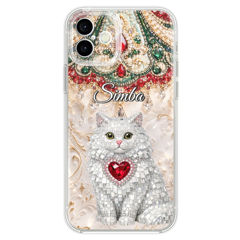 Gemstone Cute Cat - Personalized Custom Phone Case - Image 28