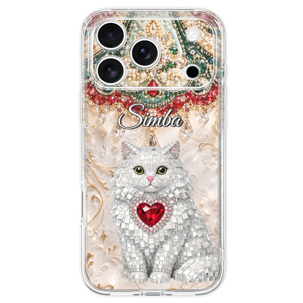 Gemstone Cute Cat - Personalized Custom Phone Case - Image 30
