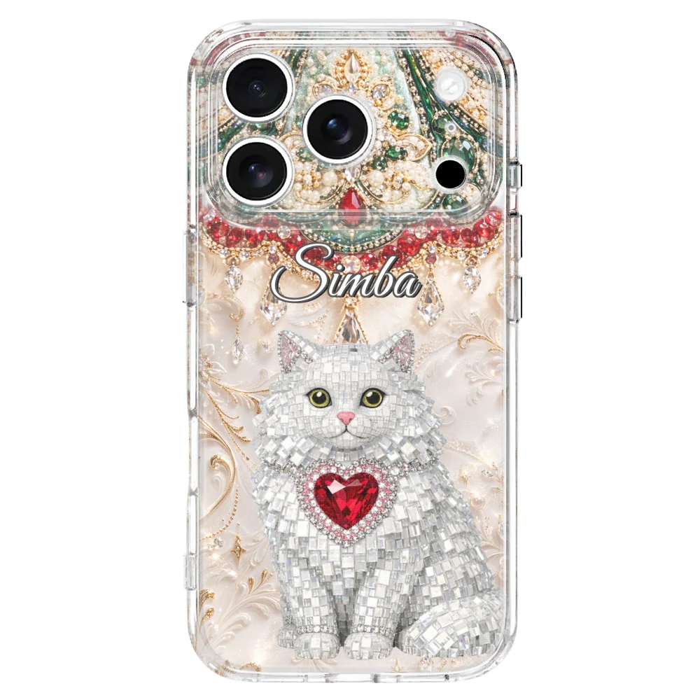 Gemstone Cute Cat - Personalized Custom Phone Case - Image 31