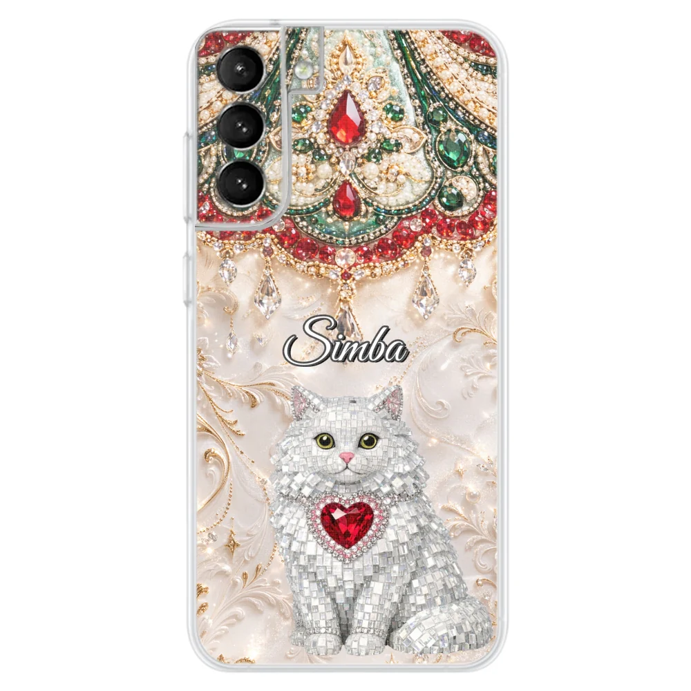 Gemstone Cute Cat - Personalized Custom Phone Case - Image 32