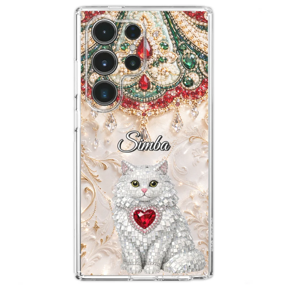 Gemstone Cute Cat - Personalized Custom Phone Case - Image 33