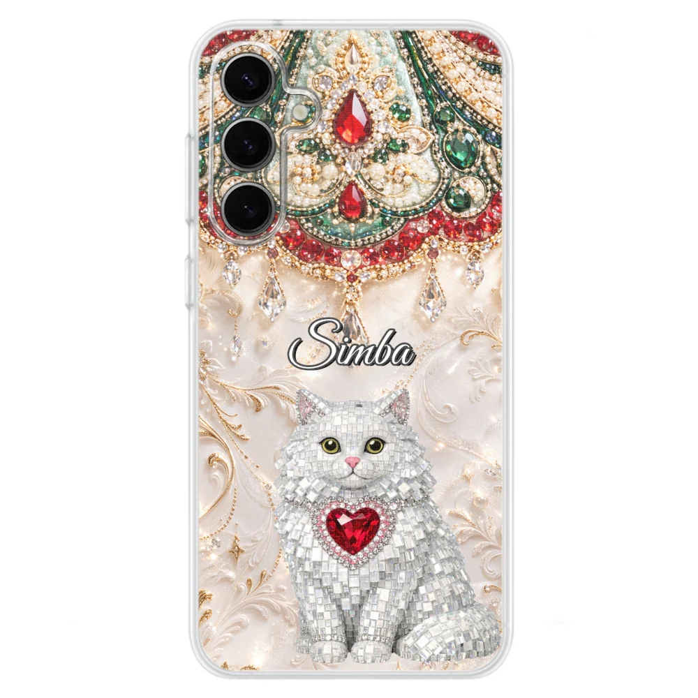 Gemstone Cute Cat - Personalized Custom Phone Case - Image 34
