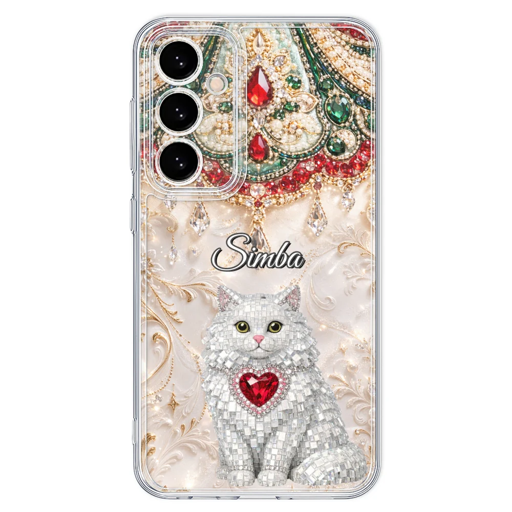 Gemstone Cute Cat - Personalized Custom Phone Case - Image 35