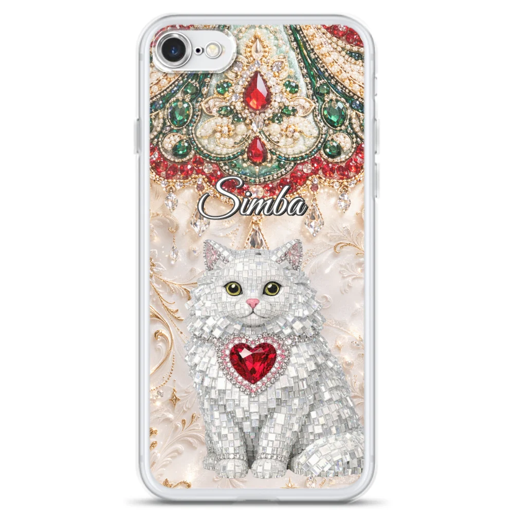 Gemstone Cute Cat - Personalized Custom Phone Case - Image 6