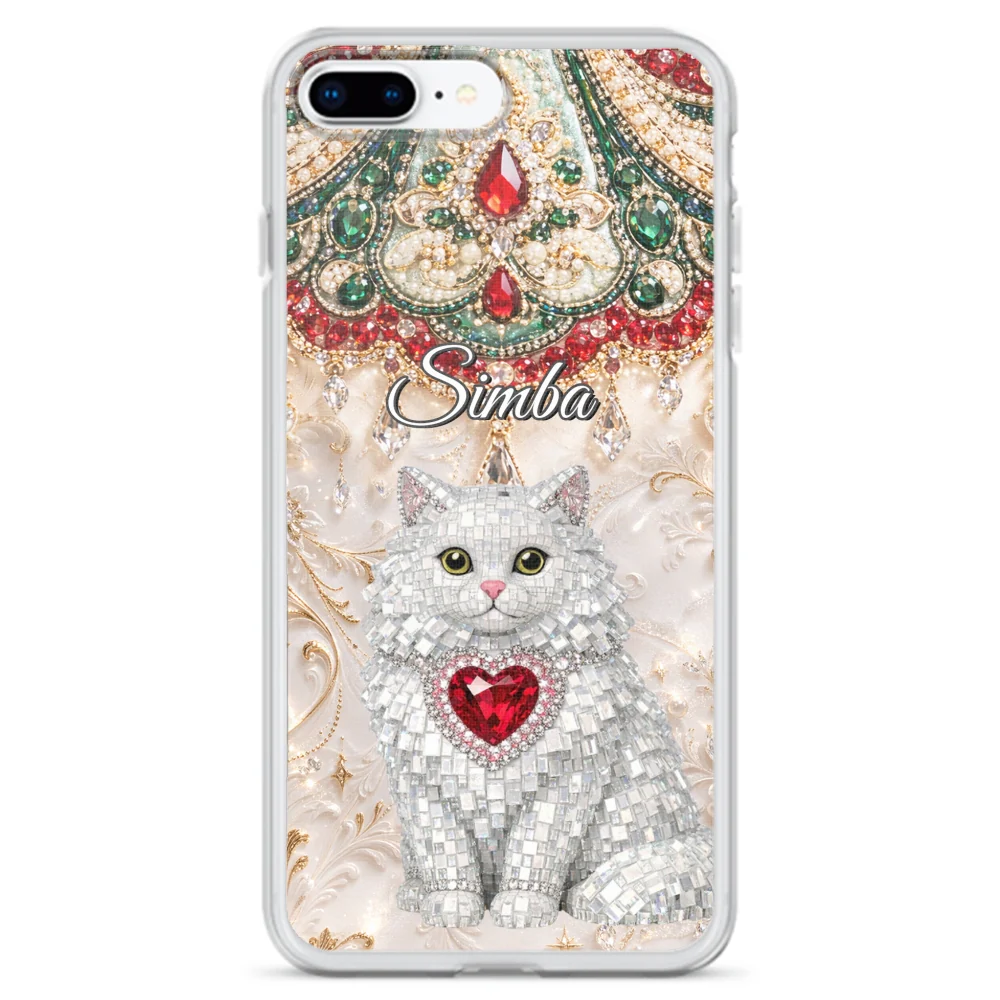 Gemstone Cute Cat - Personalized Custom Phone Case - Image 7