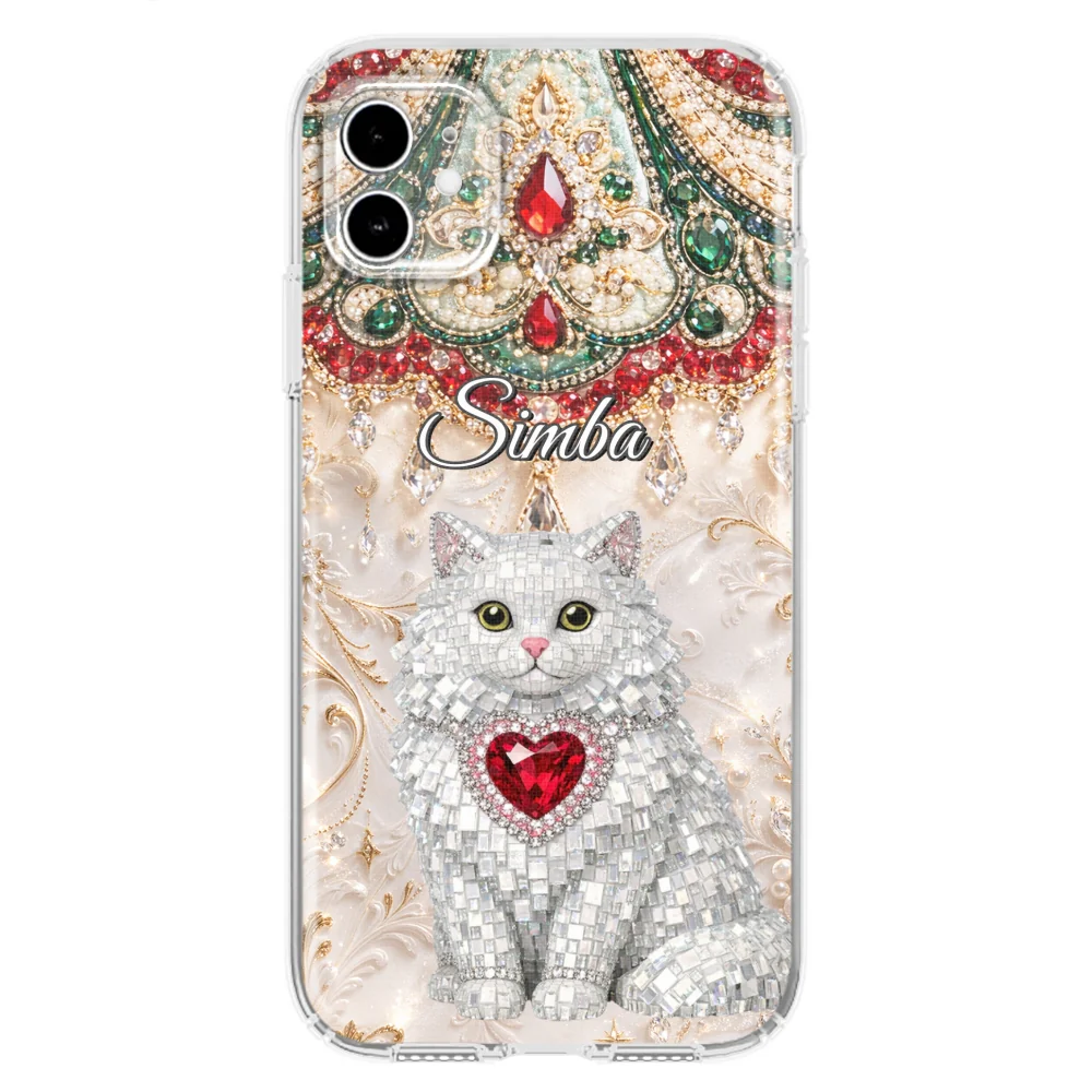 Gemstone Cute Cat - Personalized Custom Phone Case - Image 8