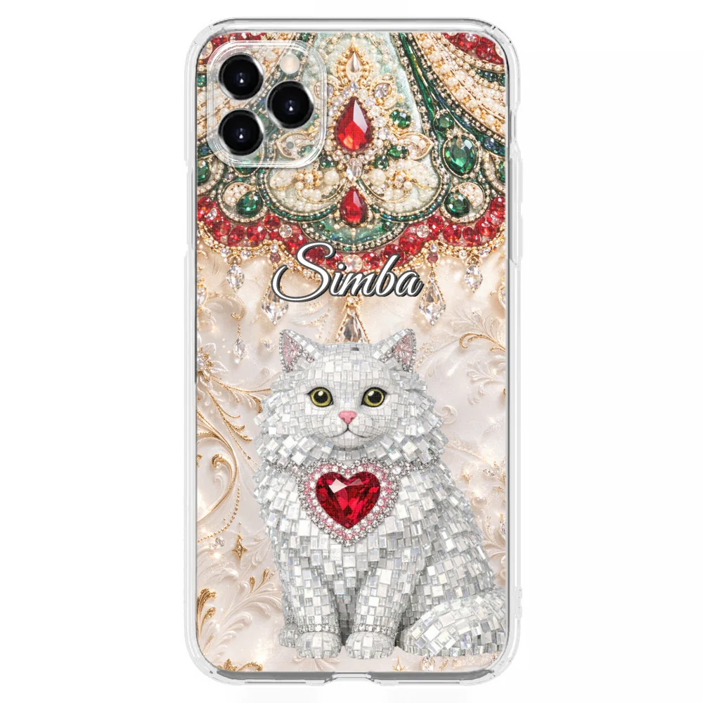 Gemstone Cute Cat - Personalized Custom Phone Case - Image 9