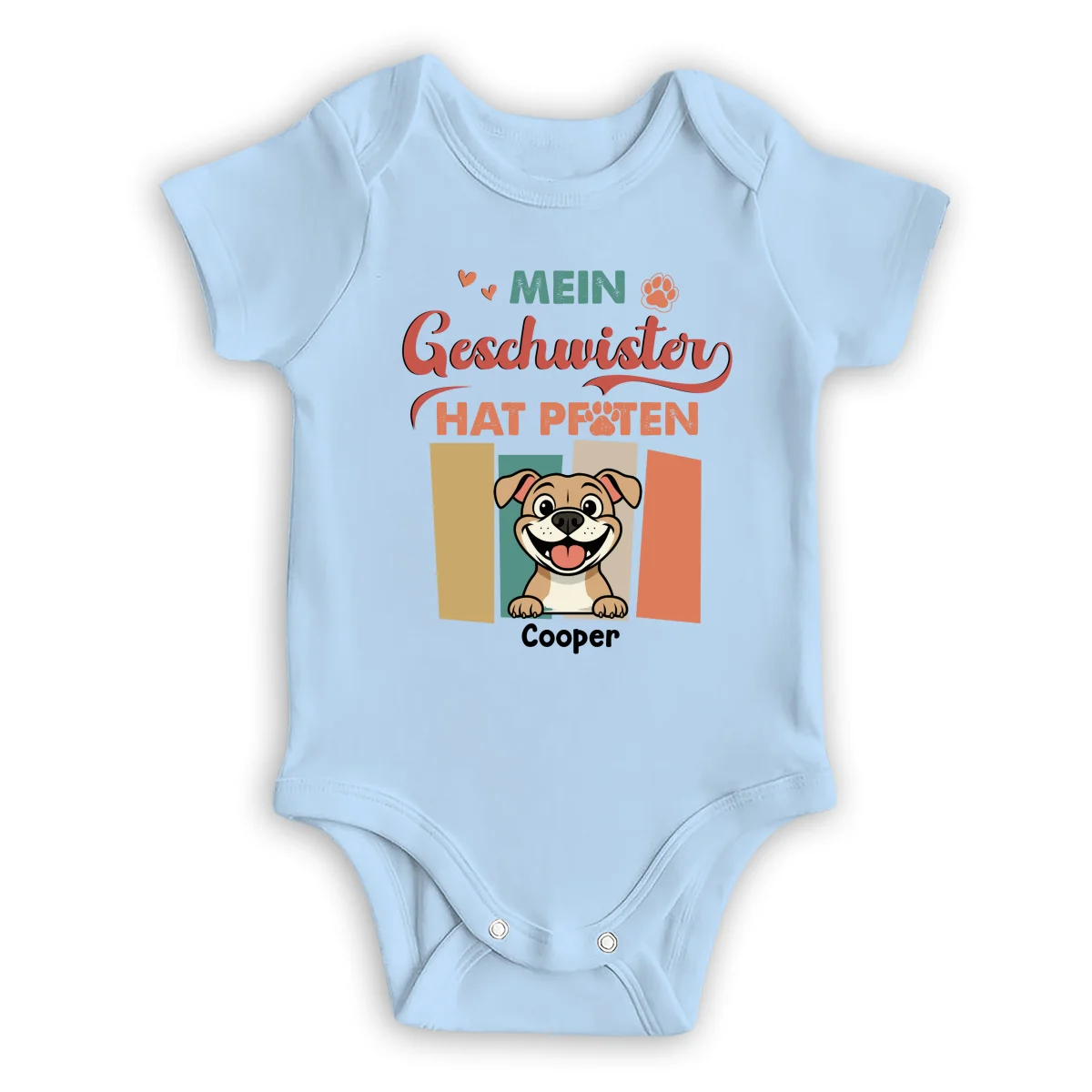 Geschwister Mit Pfoten - Personalisierter Baby-Body - Image 7