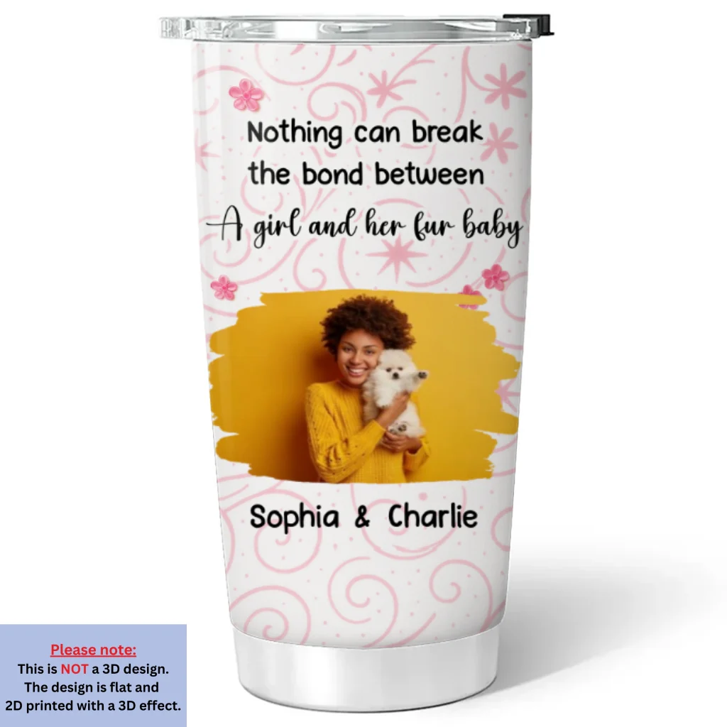 Girls Are In Love With Fur Babies Photo - Personalized Custom Tumbler - Image 4