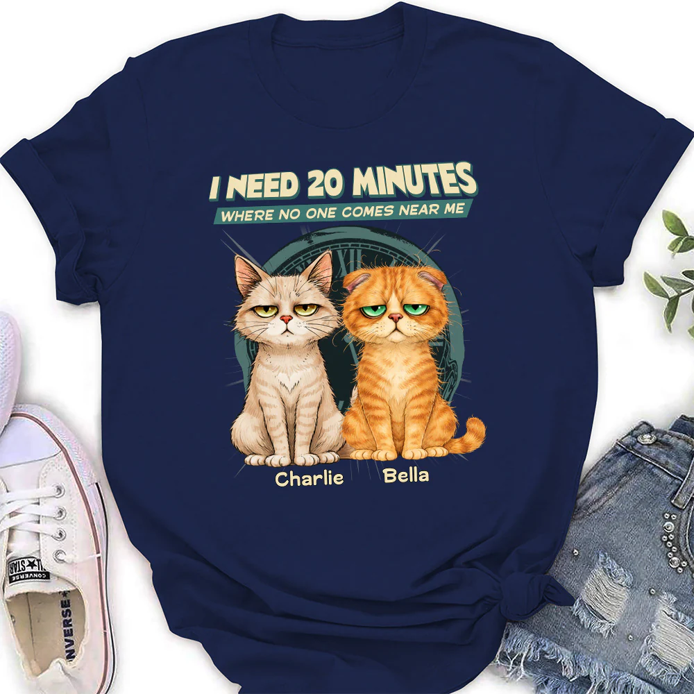 Give Me 20 Minutes Alone - Personalized Custom Women's T-shirt - Image 2
