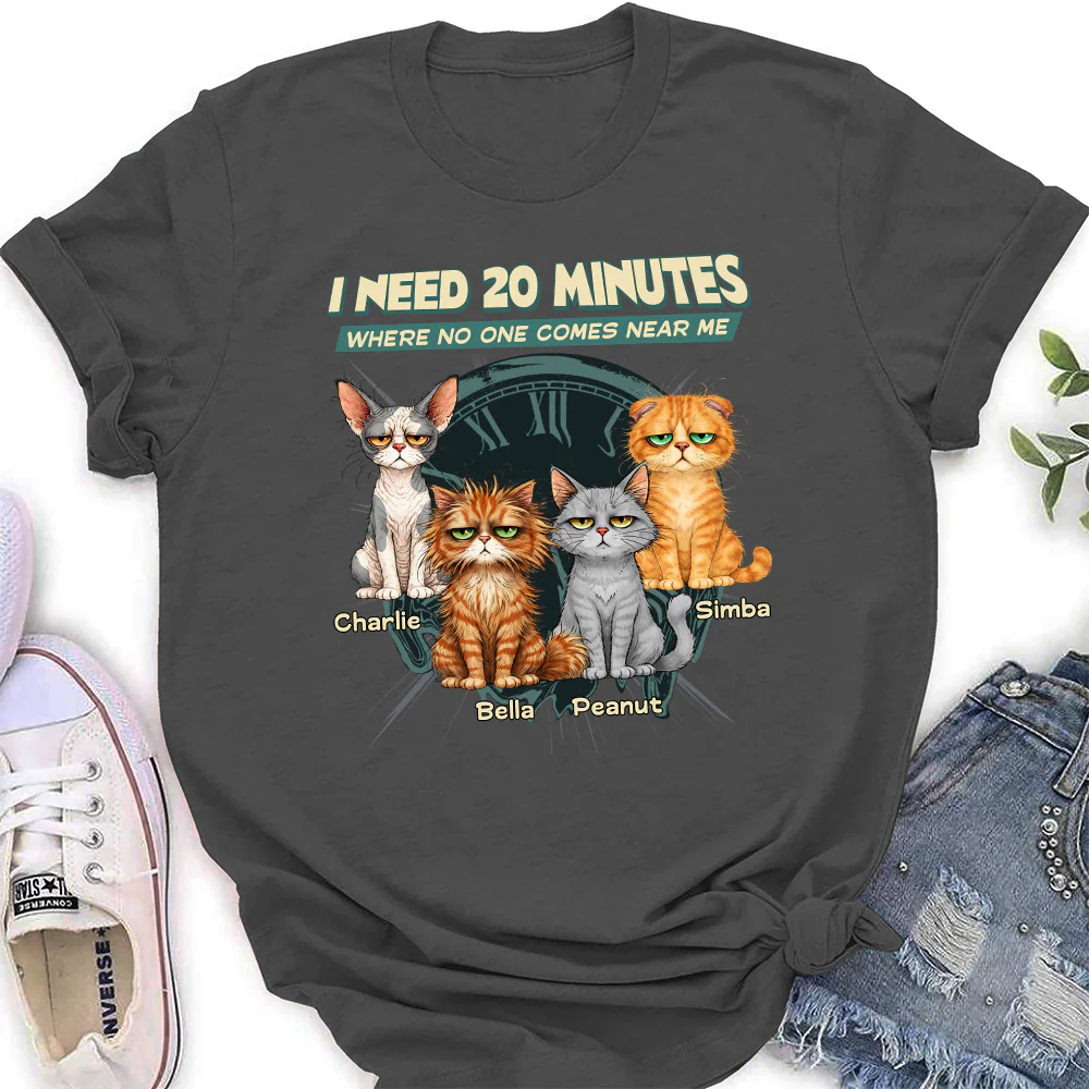 Give Me 20 Minutes Alone - Personalized Custom Women's T-shirt - Image 4