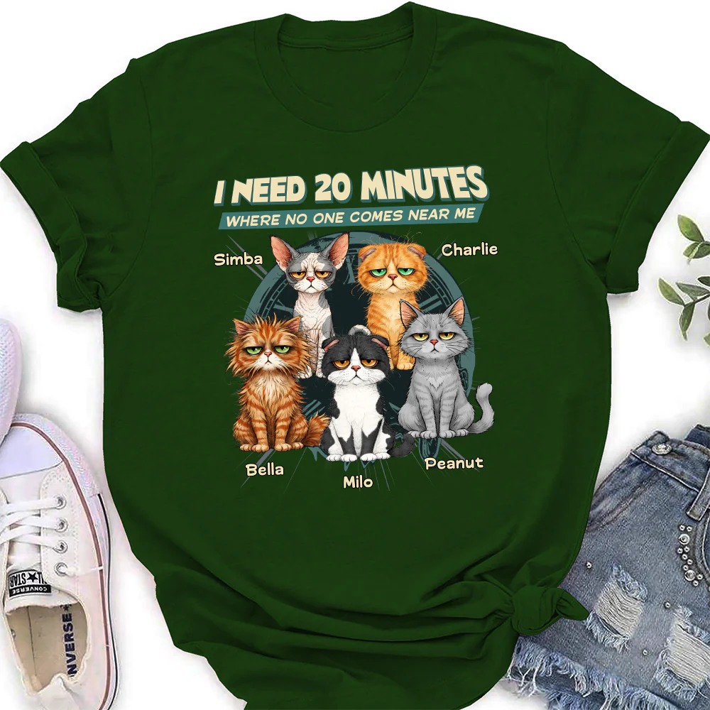 Give Me 20 Minutes Alone - Personalized Custom Women's T-shirt - Image 5