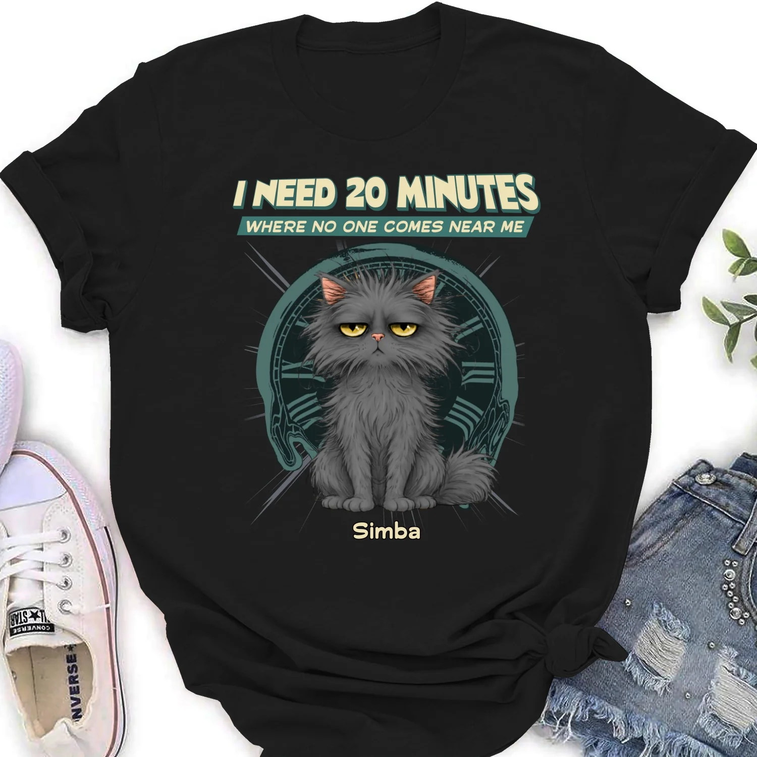Give Me 20 Minutes Alone - Personalized Custom Women's T-shirt - Image 6