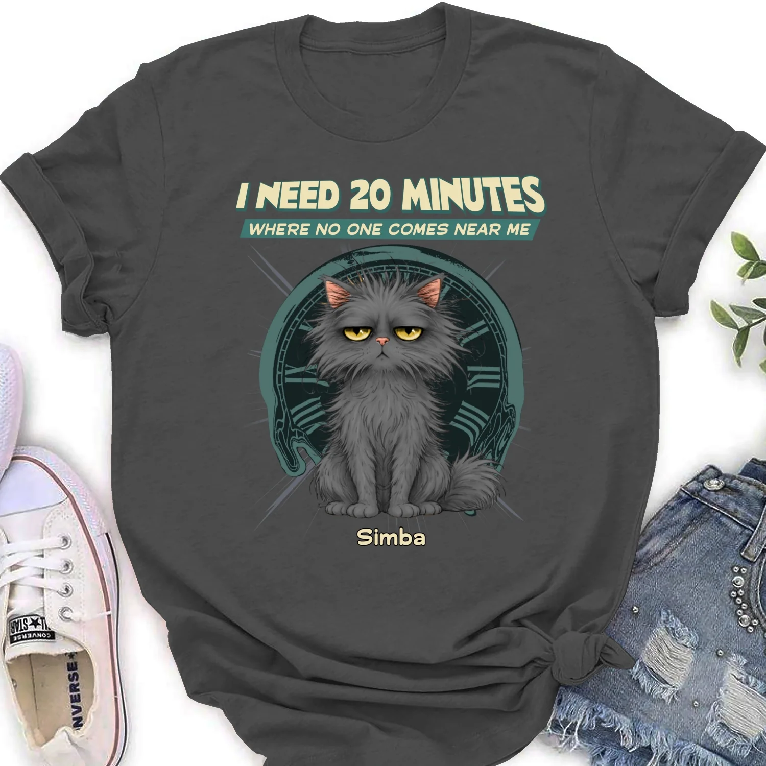 Give Me 20 Minutes Alone - Personalized Custom Women's T-shirt - Image 9