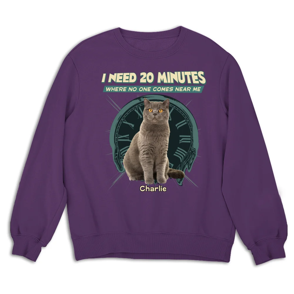 Give Me 20 Minutes Alone Photo - Personalized Custom Sweatshirt - Image 8