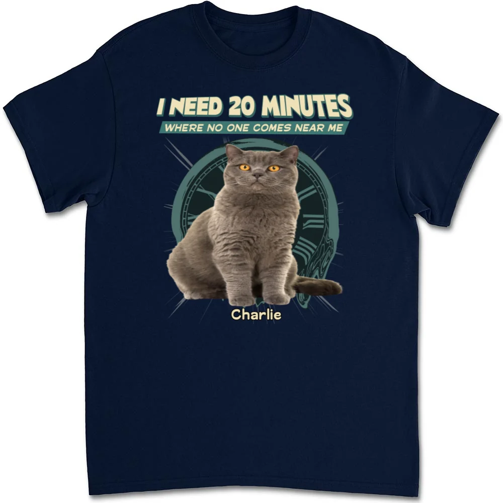 Give Me 20 Minutes Alone Photo - Personalized Custom Unisex T-shirt - Image 7