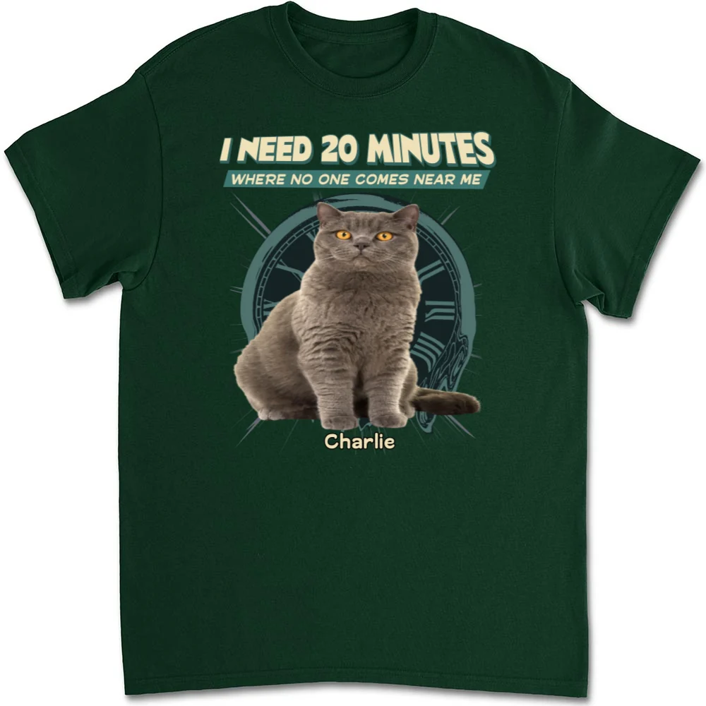 Give Me 20 Minutes Alone Photo - Personalized Custom Unisex T-shirt - Image 8