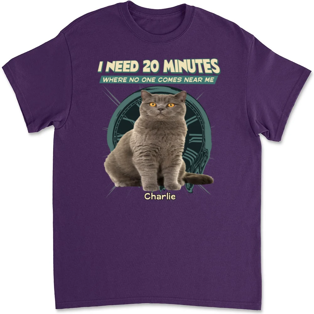 Give Me 20 Minutes Alone Photo - Personalized Custom Unisex T-shirt - Image 9