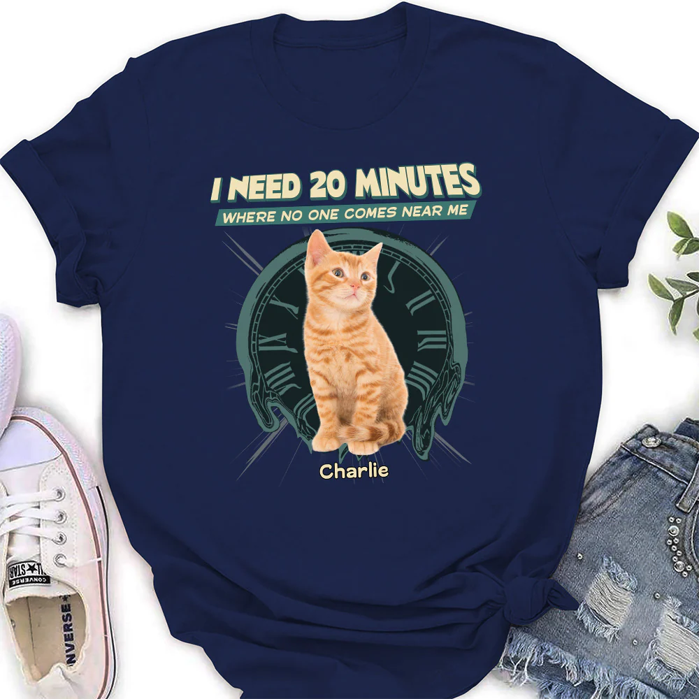 Give Me 20 Minutes Alone Photo - Personalized Custom Women's T-shirt - Image 5