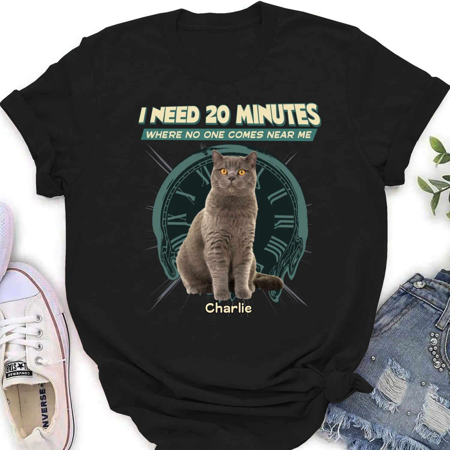 Give Me 20 Minutes Alone Photo - Personalized Custom Women's T-shirt - Image 6