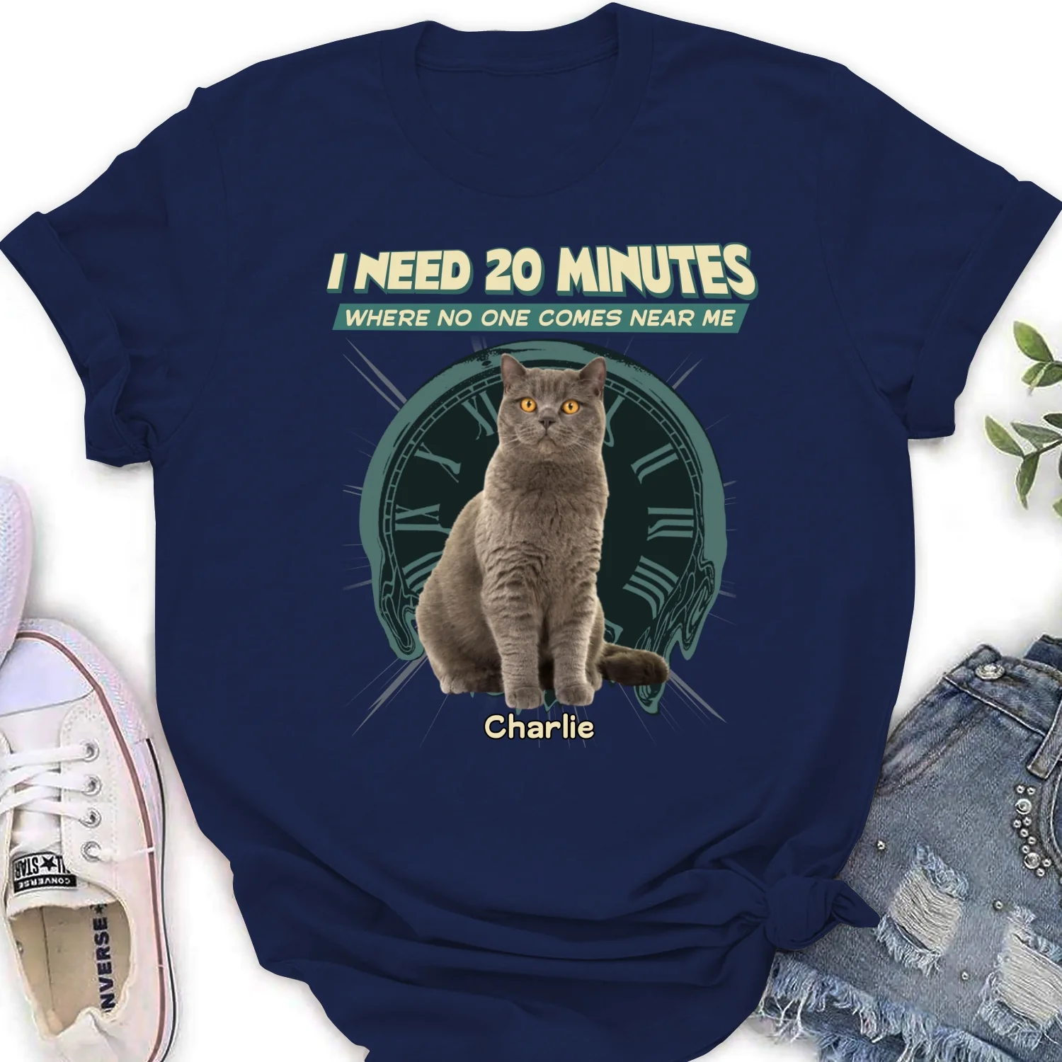 Give Me 20 Minutes Alone Photo - Personalized Custom Women's T-shirt - Image 7