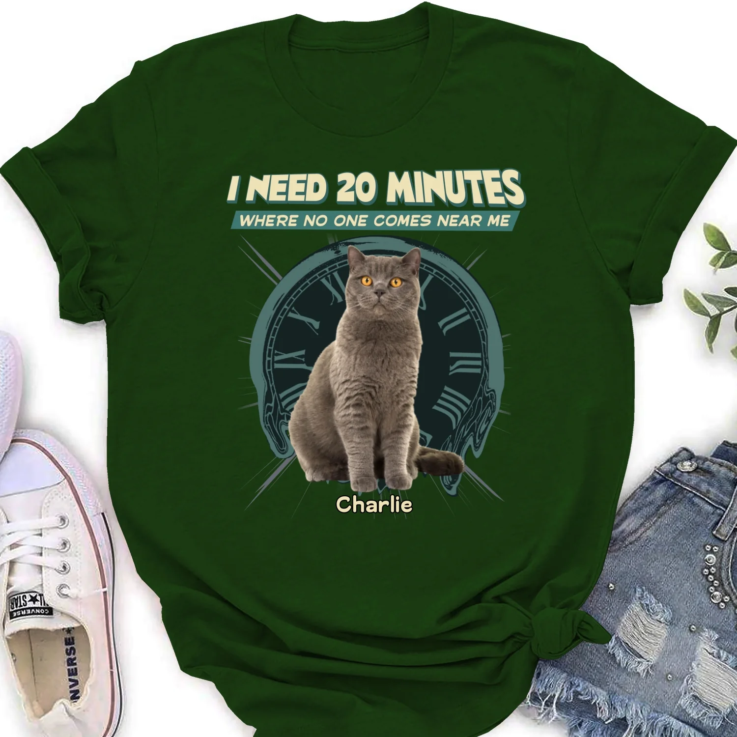Give Me 20 Minutes Alone Photo - Personalized Custom Women's T-shirt - Image 8