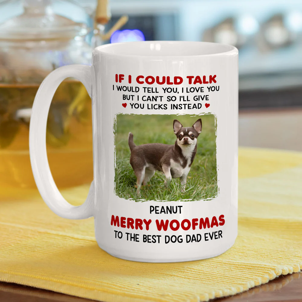 Give You Licks Instead Photo - Personalized Custom Coffee Mug - Image 2