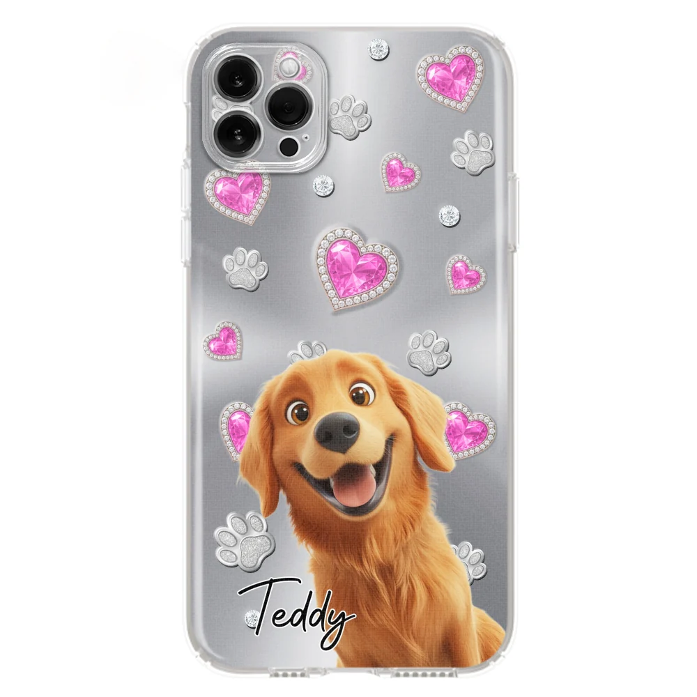 Glitter Cute Cartoon Dogs - Personalized Custom Phone Case - Image 13