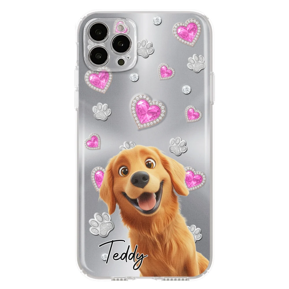 Glitter Cute Cartoon Dogs - Personalized Custom Phone Case - Image 14