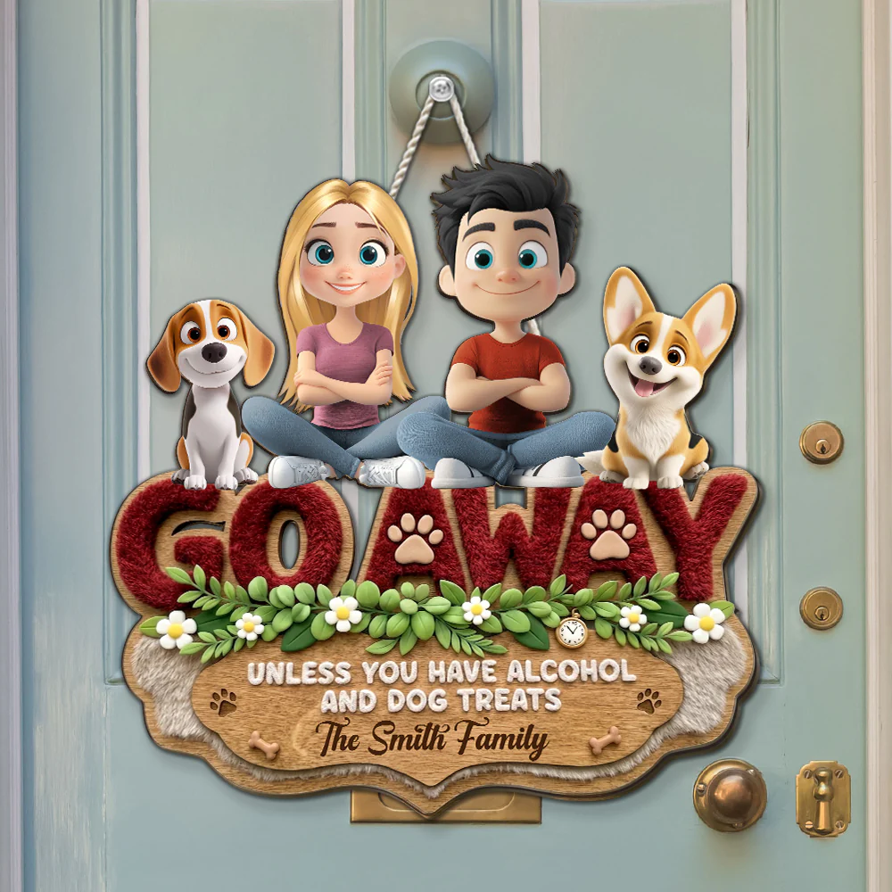 Go Away - Personalized Custom Wood Sign - Image 2