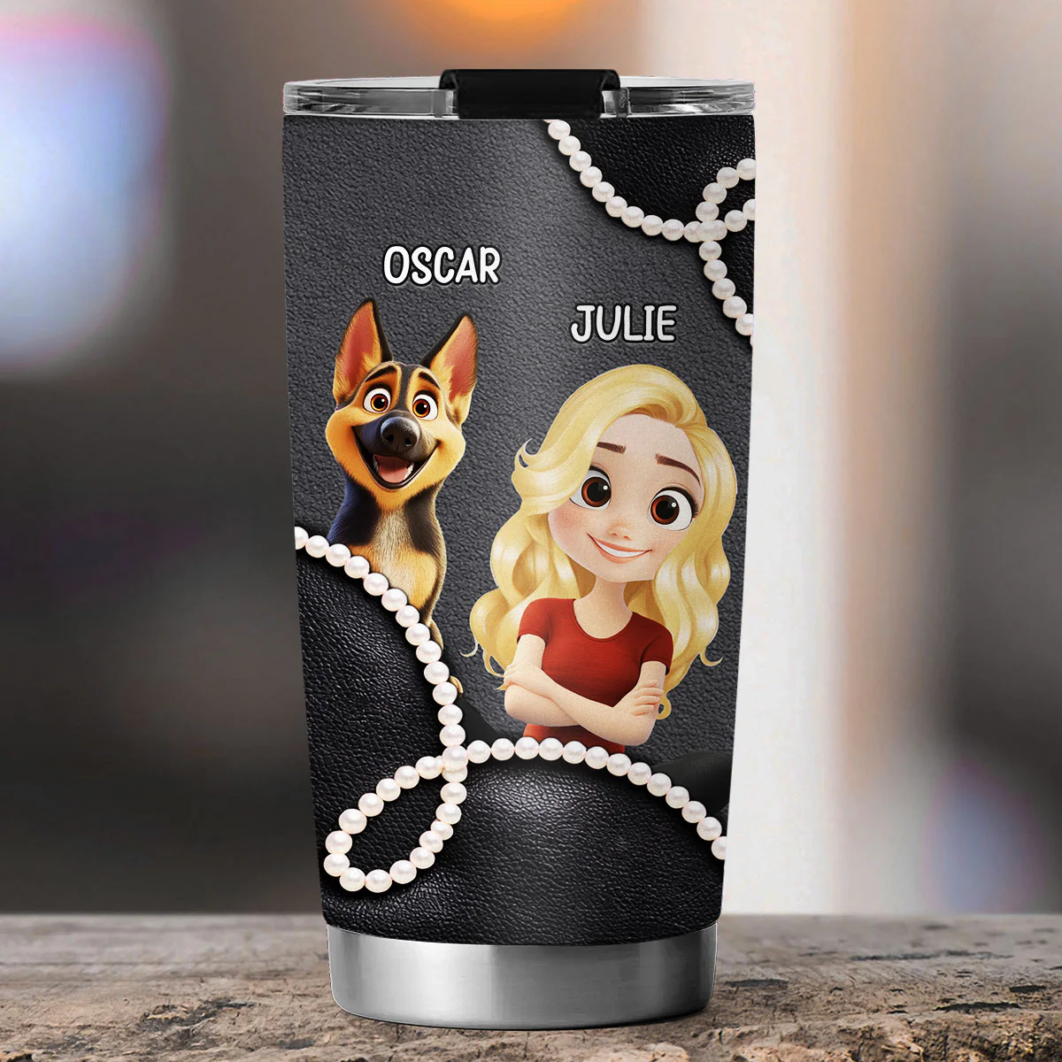 Go Round And Round - Personalized Custom 3D Effect Tumbler - Image 4