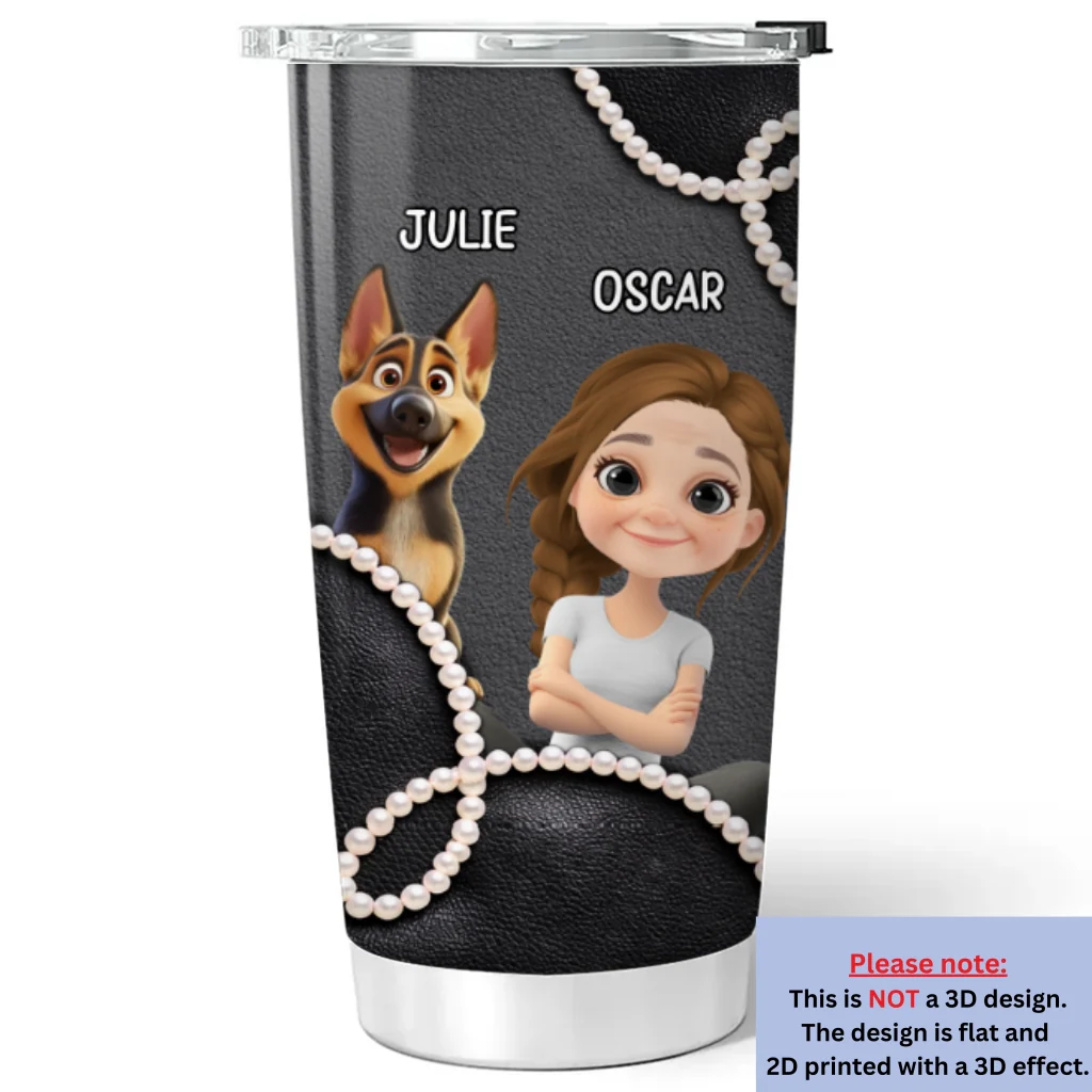Go Round And Round - Personalized Custom 3D Effect Tumbler - Image 5