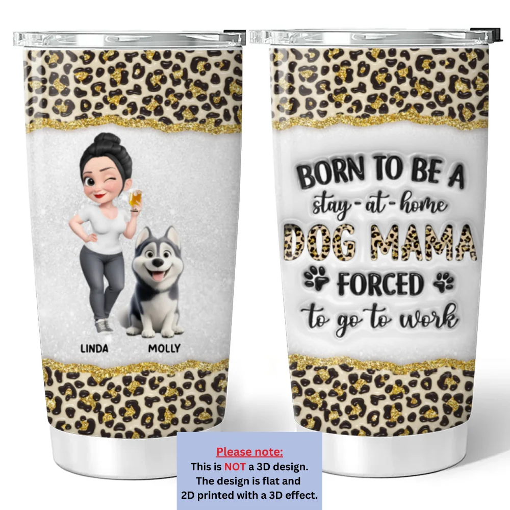 Golden Mom - Personalized Custom 3D Inflated Effect Tumbler - Image 5
