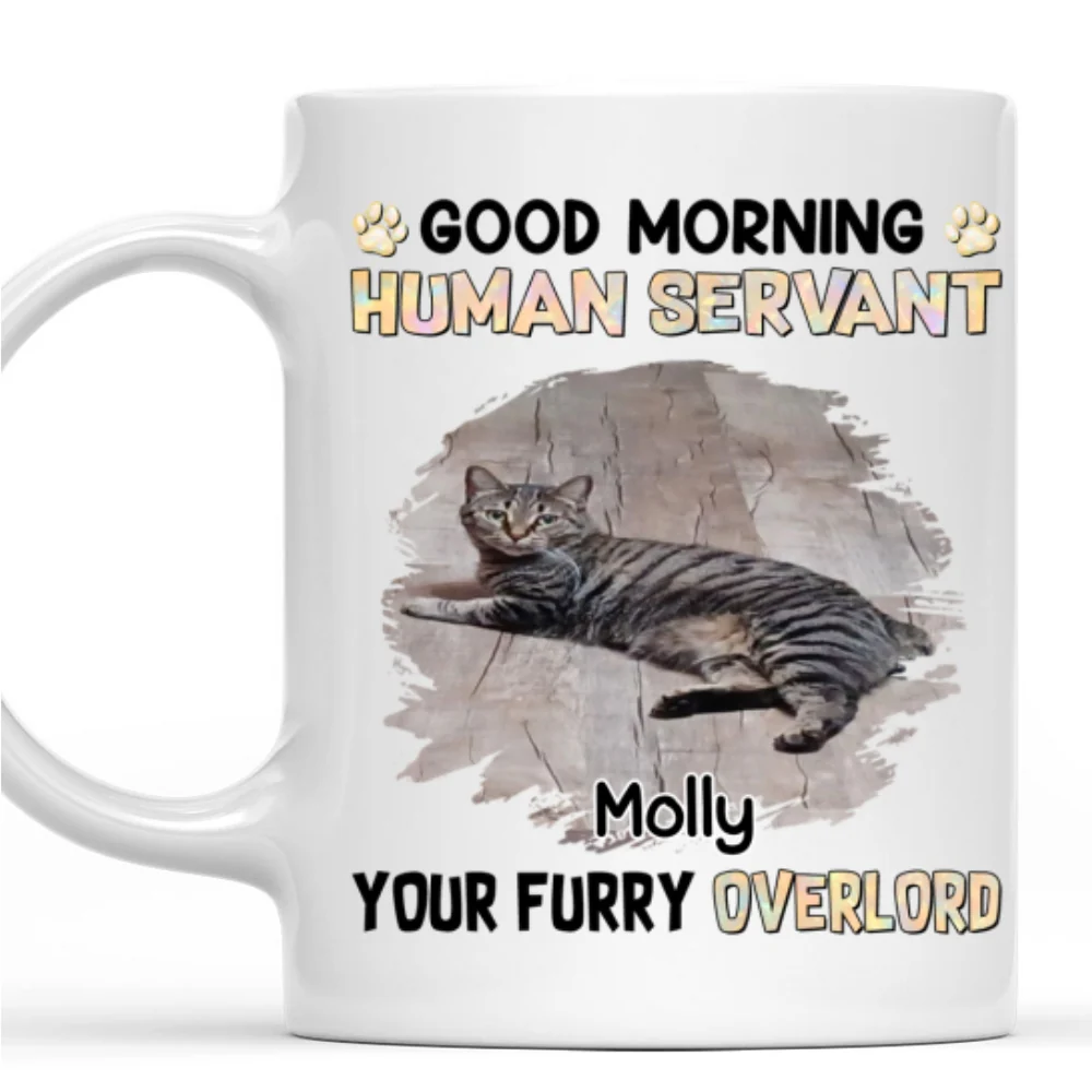 Good Morning To My Servant Photo - Personalized Custom Coffee Mug - Image 3